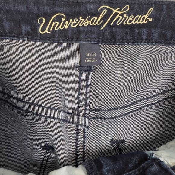 Universal Thread Mid Rise Skinny Jeans Size 0/25R - Picture 6 of 7